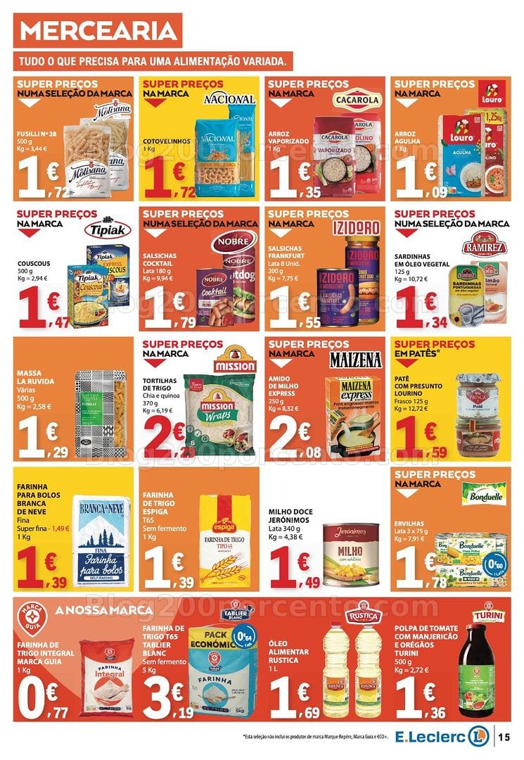 Antevisão Folheto E-LECLERC Promoções de 24 a 30 setembro